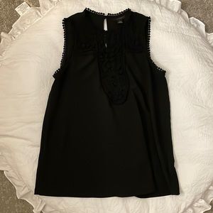 Halogen black crochet top
